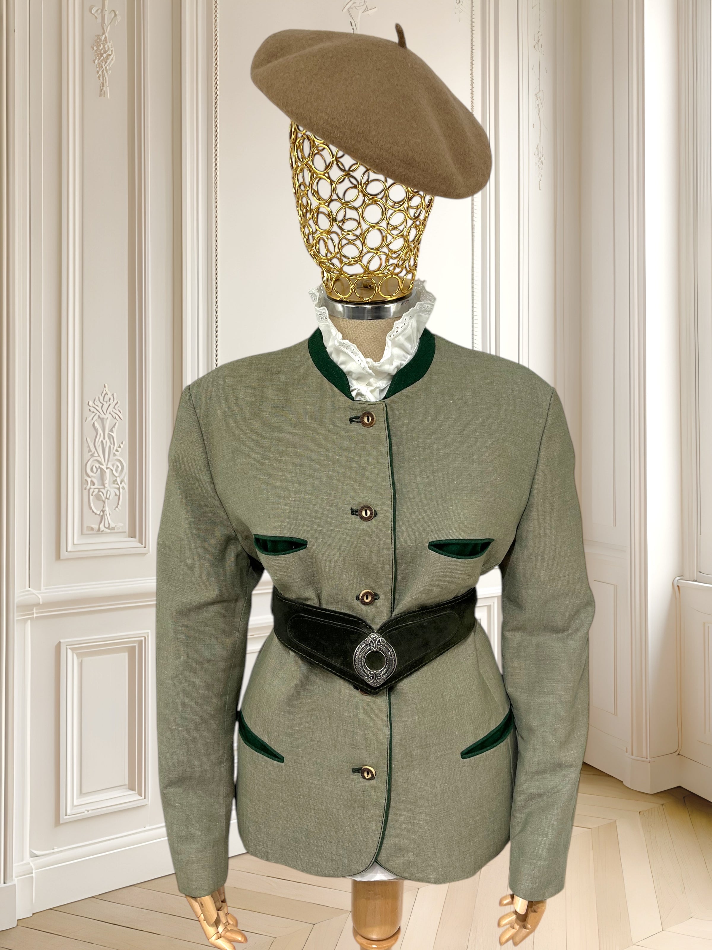 Sacou vintage din amestec de in mărimea L