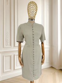 Rochie vintage din in potrivită pentru M/L