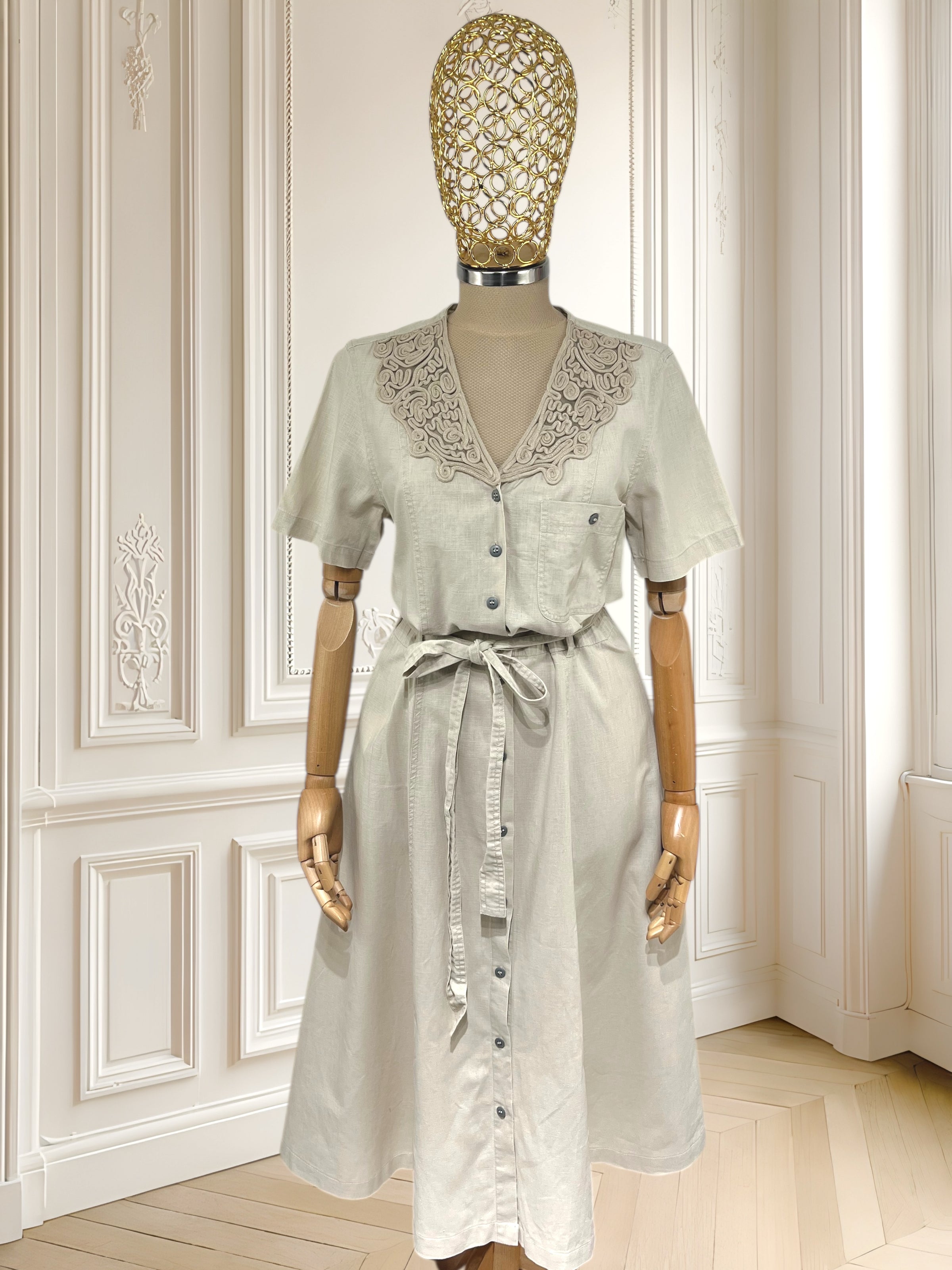 Rochie vintage din bumbac și in mărimea M