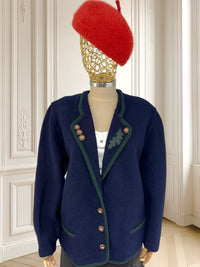 Sacou vintage din lână pură mărimea XL