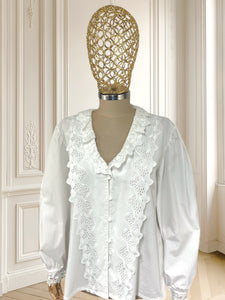 Cămașă vintage cu broderie mărimea XL
