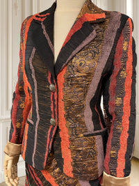 Compleu vintage din brocart potrivit pentru S/M