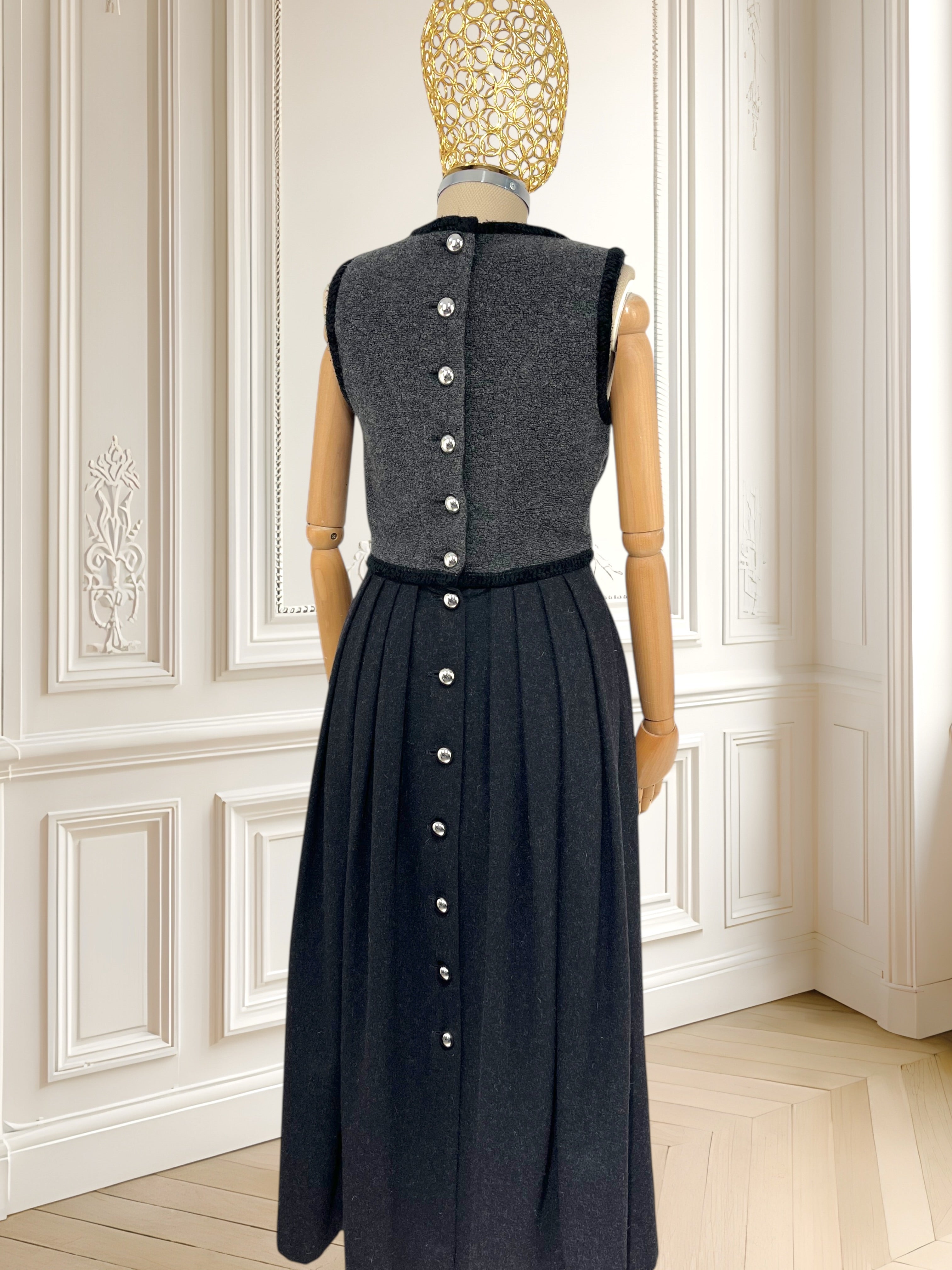 Rochie vintage din lână mărimea S