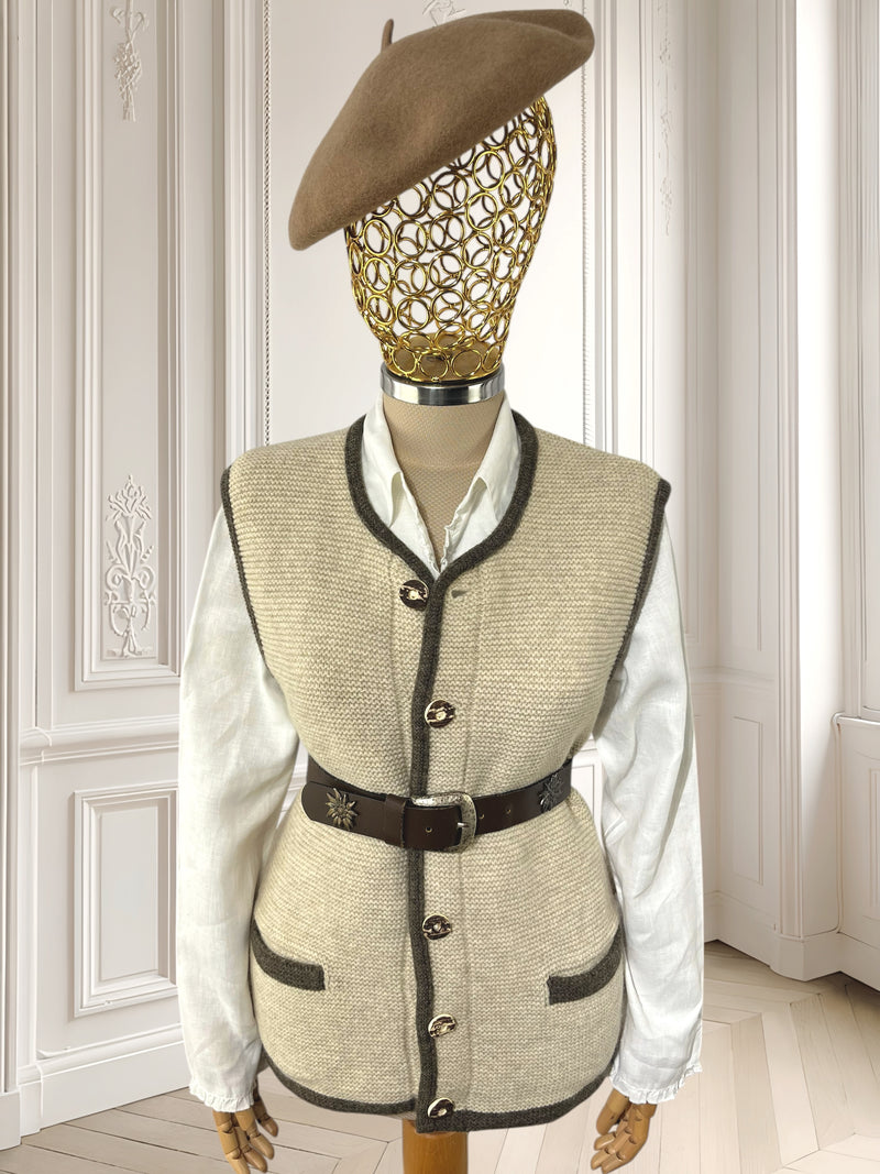 Vestă vintage din lână mărimea L