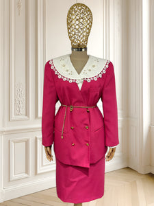 Compleu vintage roz potrivit pentru M/L