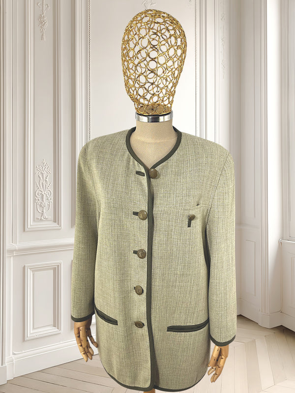 Sacou vintage din amestec de lână pură mărimea XL