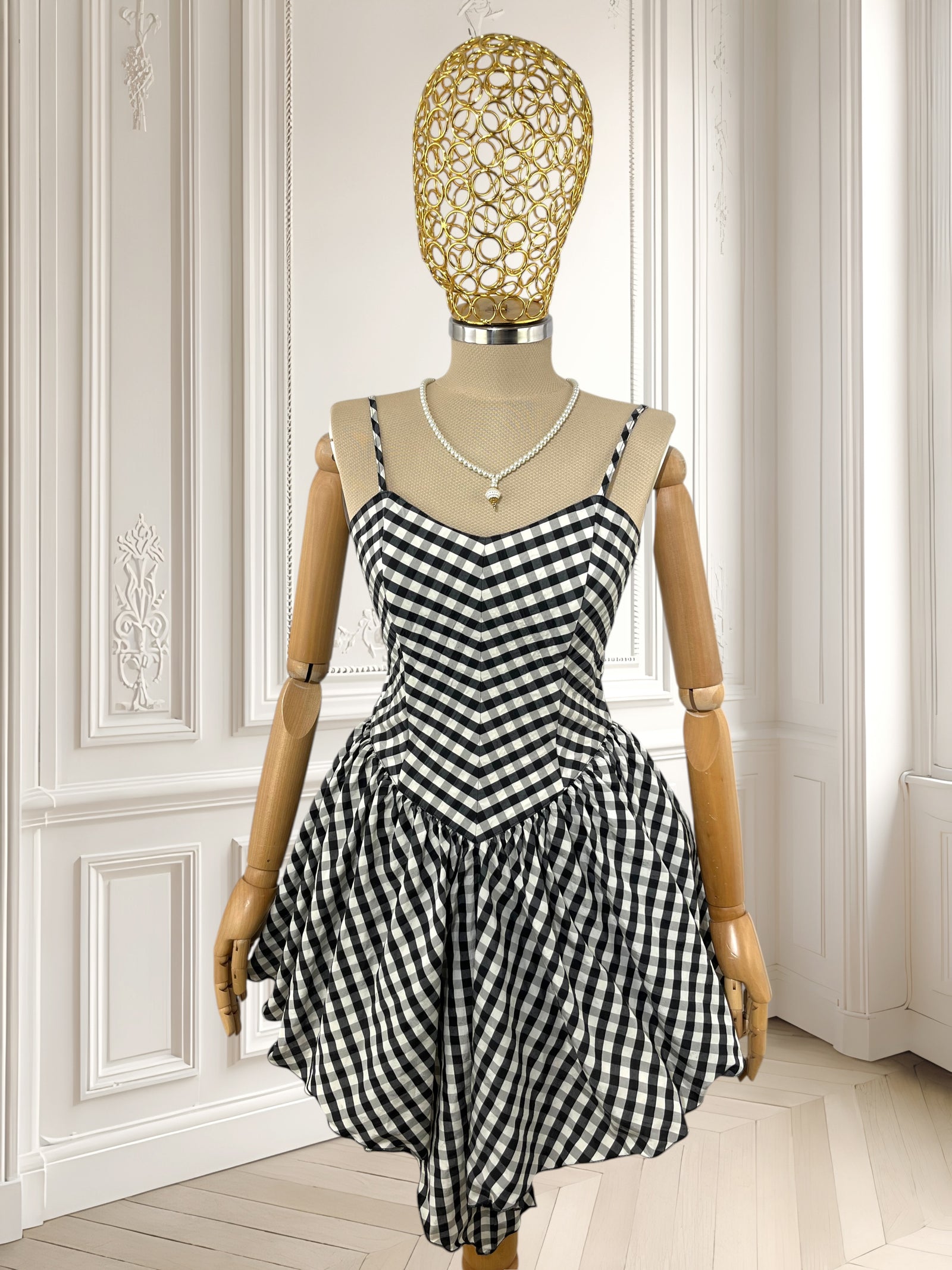 Rochie vintage lucrată manual mărimea S