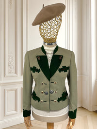 Sacou vintage olive potrivit pentru S/M