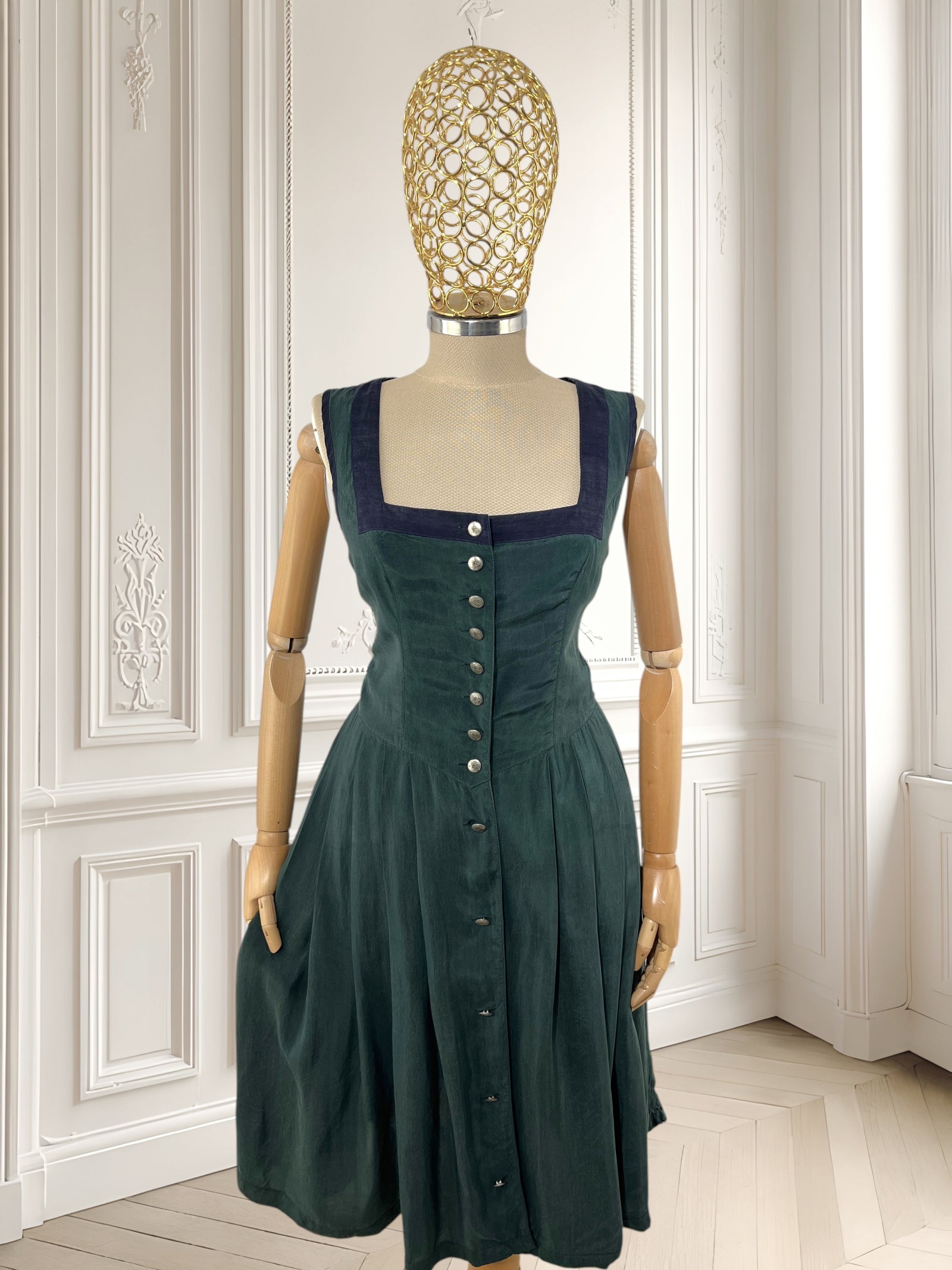 Rochie vintage din cupro mărimea S