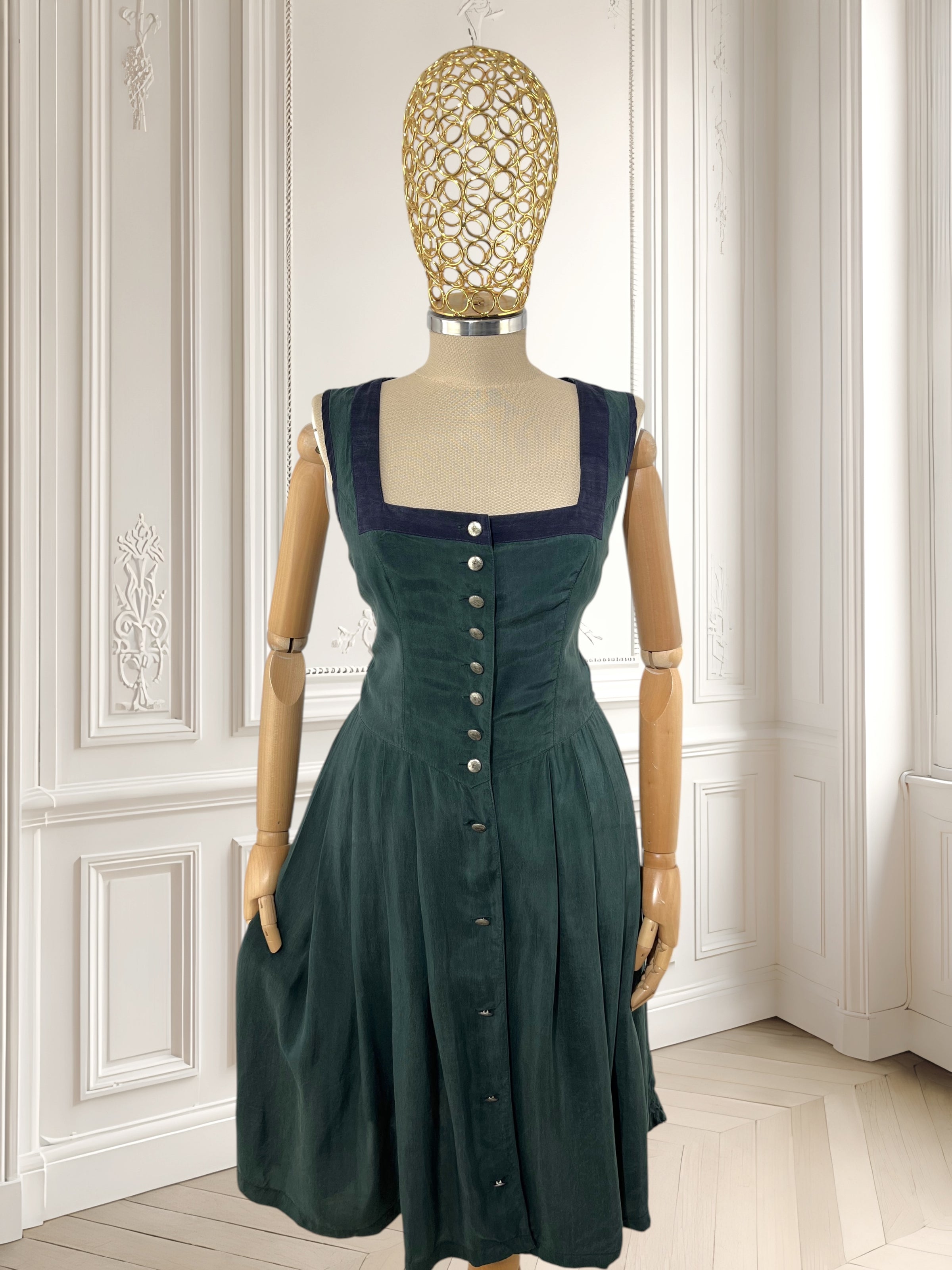 Rochie vintage din cupro mărimea S