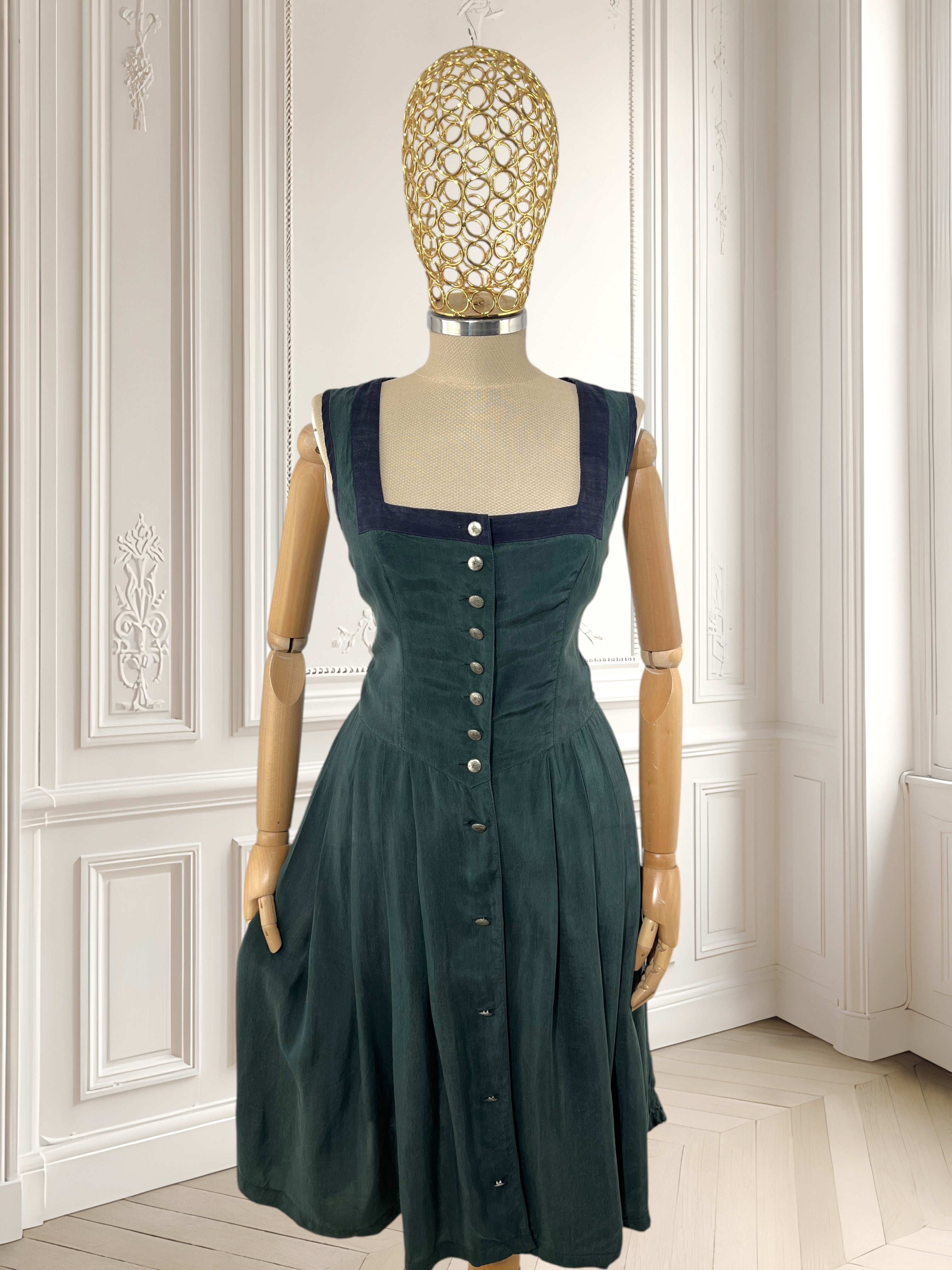 Rochie vintage din cupro mărimea S
