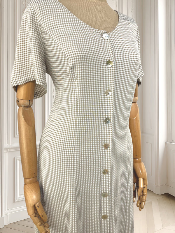 Rochie vintage din vâscoză mărimea L