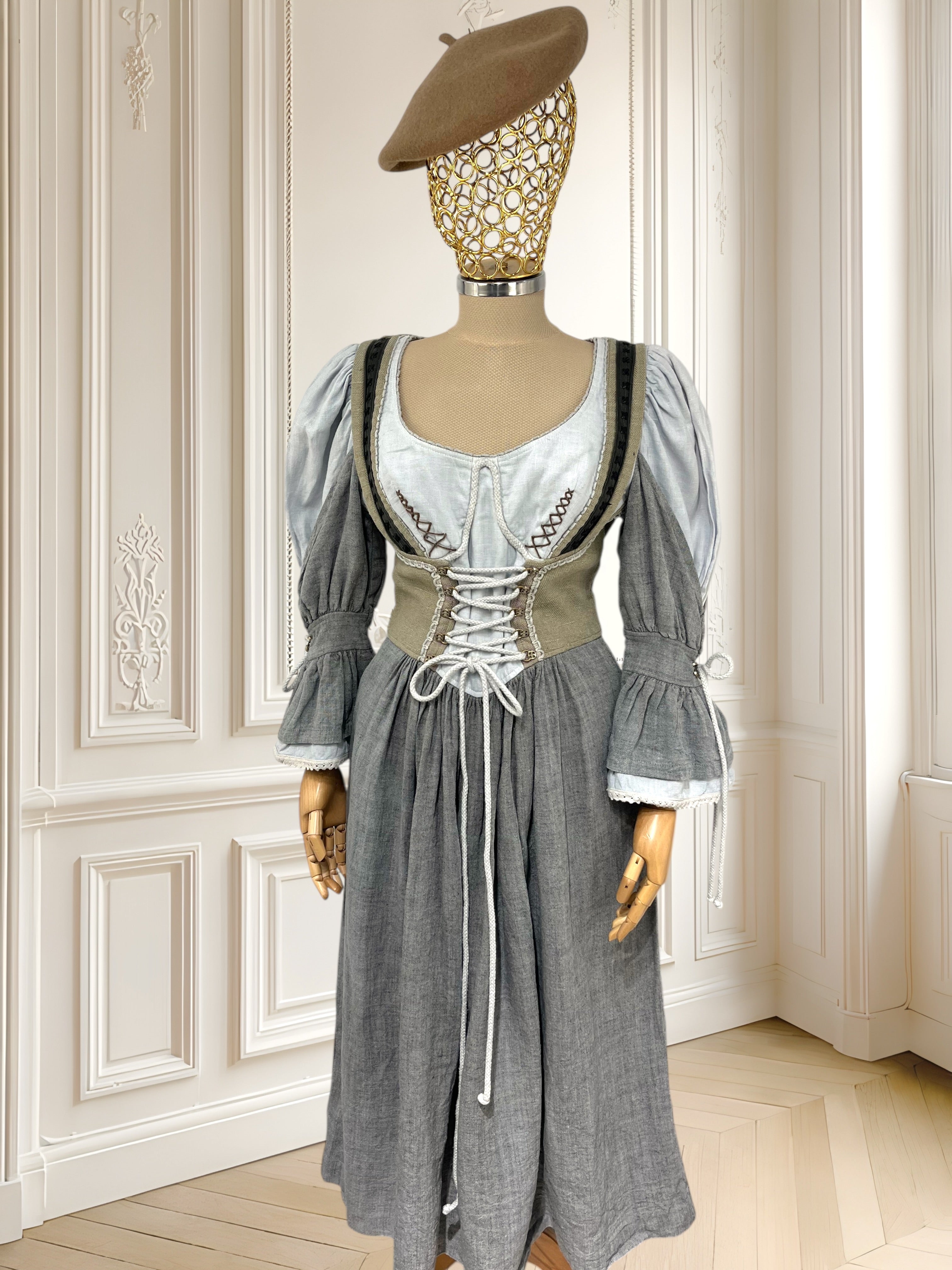 Rochie vintage din in mărimea S