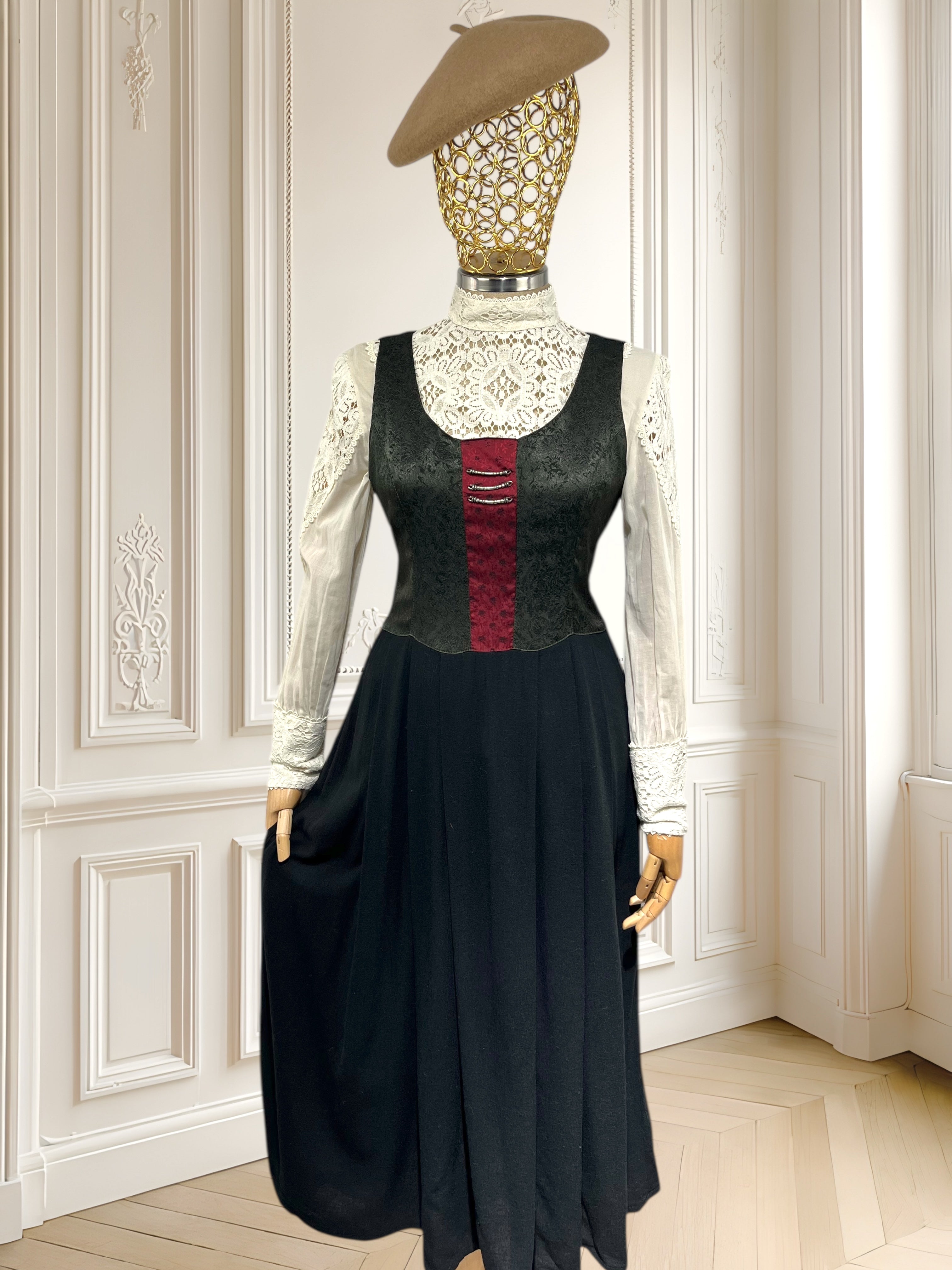 Rochie vintage din amestec de vâscoză mărimea M