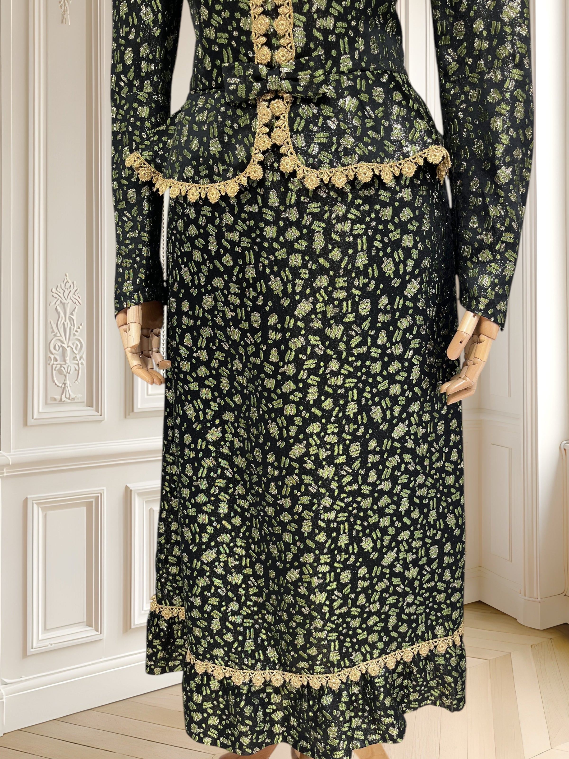 Rochie vintage din brocart mărimea M