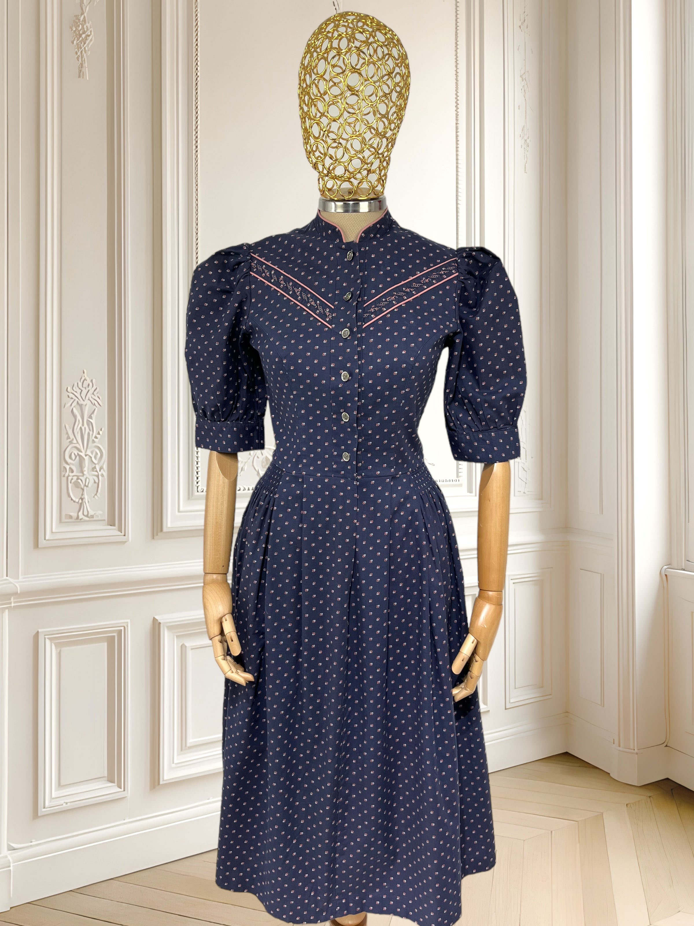 Rochie vintage din bumbac mărimea S