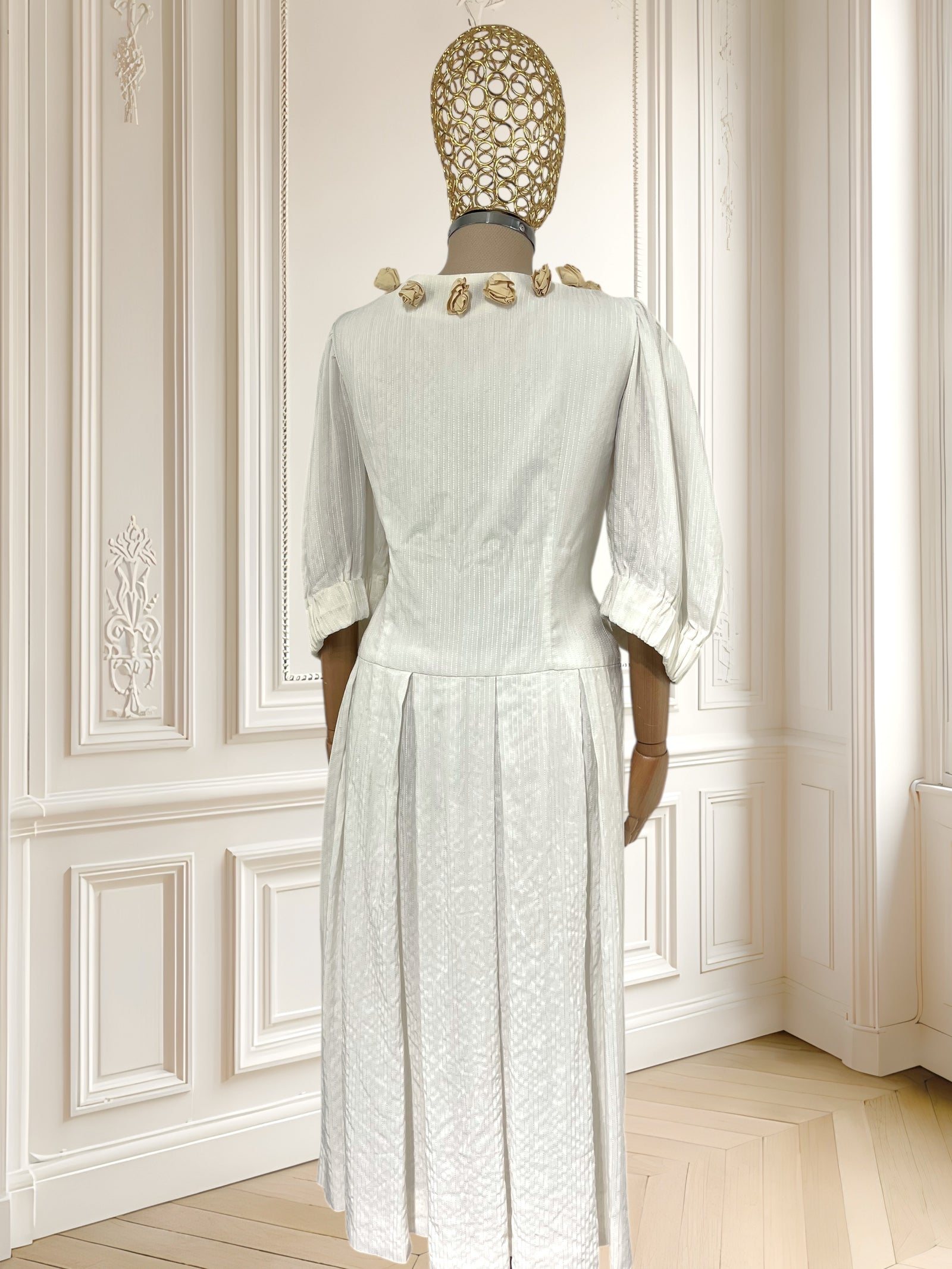 Rochie vintage lucrată manual mărimea L