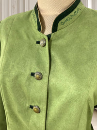 Sacou vintage cu efect de piele întoarsă potrivit pentru M/L