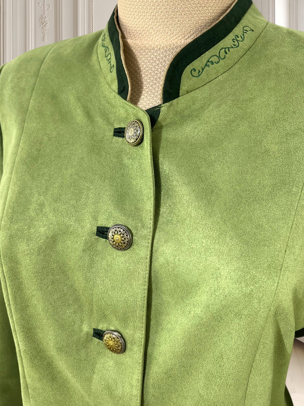 Sacou vintage cu efect de piele întoarsă potrivit pentru M/L