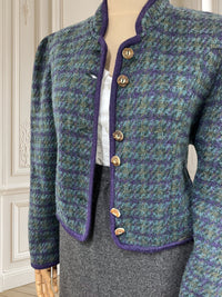 Sacou vintage din amestec de mohair mărimea M
