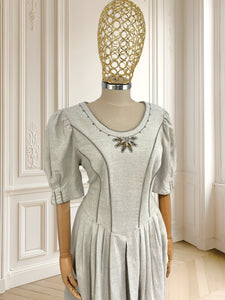 Rochie vintage din in mărimea L