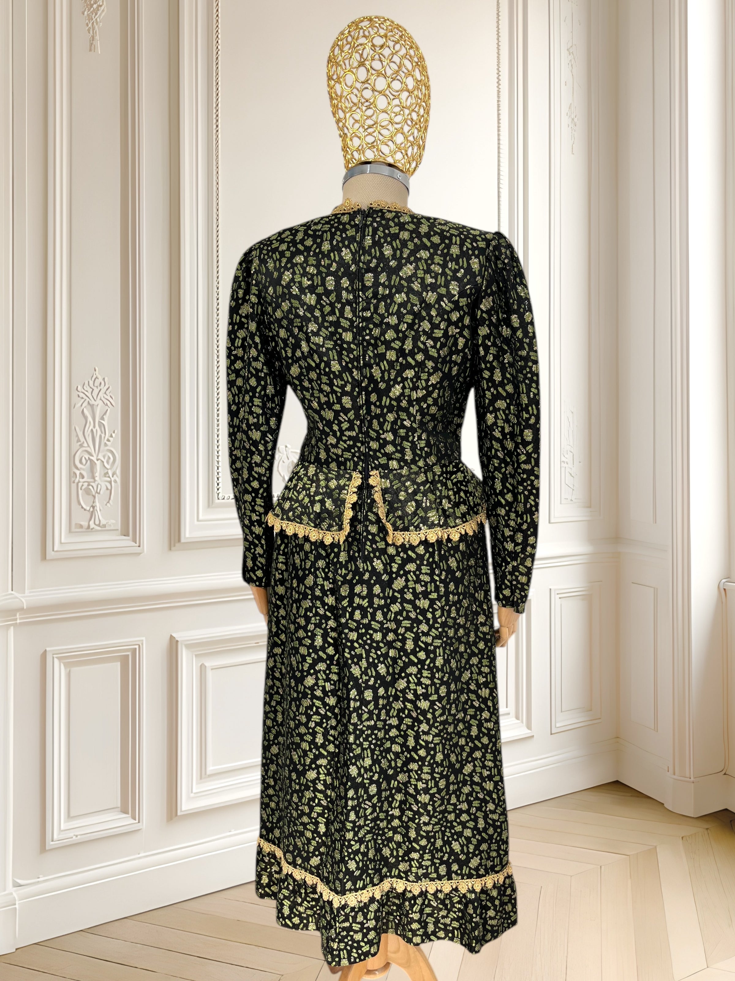 Rochie vintage din brocart mărimea M