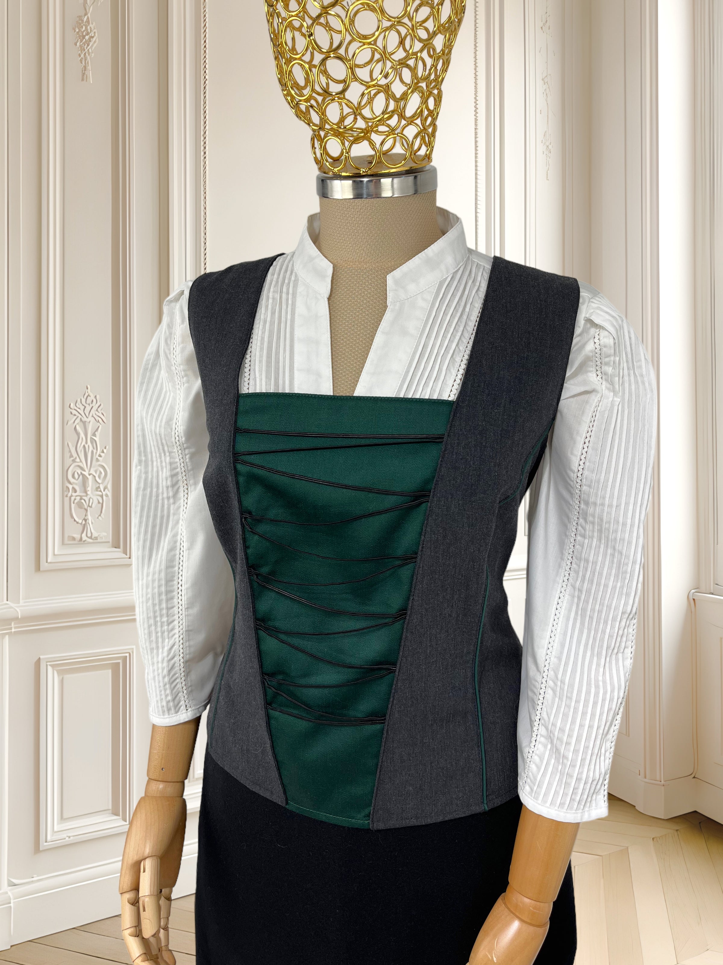 Set vintage din amestec de lână pură mărimea XL