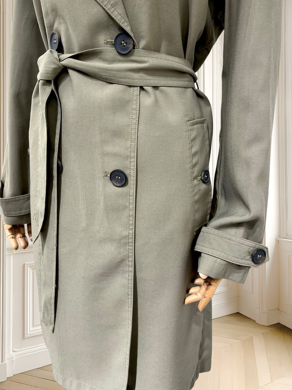 Trench coat din amestec de vâscoză potrivit pentru M/L