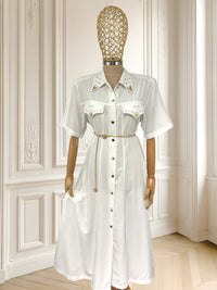 Rochie vintage din vâscoză mărimea L