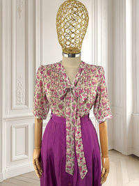 Cămașă vaporoasă cu print floral mărimea M