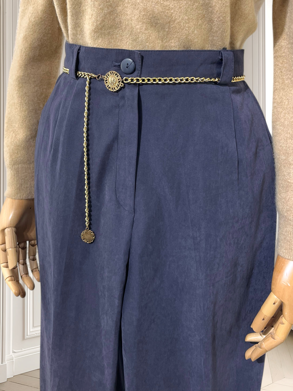 Pantaloni vintage cu talie înaltă mărimea S