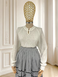 Bluză din tricot fin cu mohair mărimea M