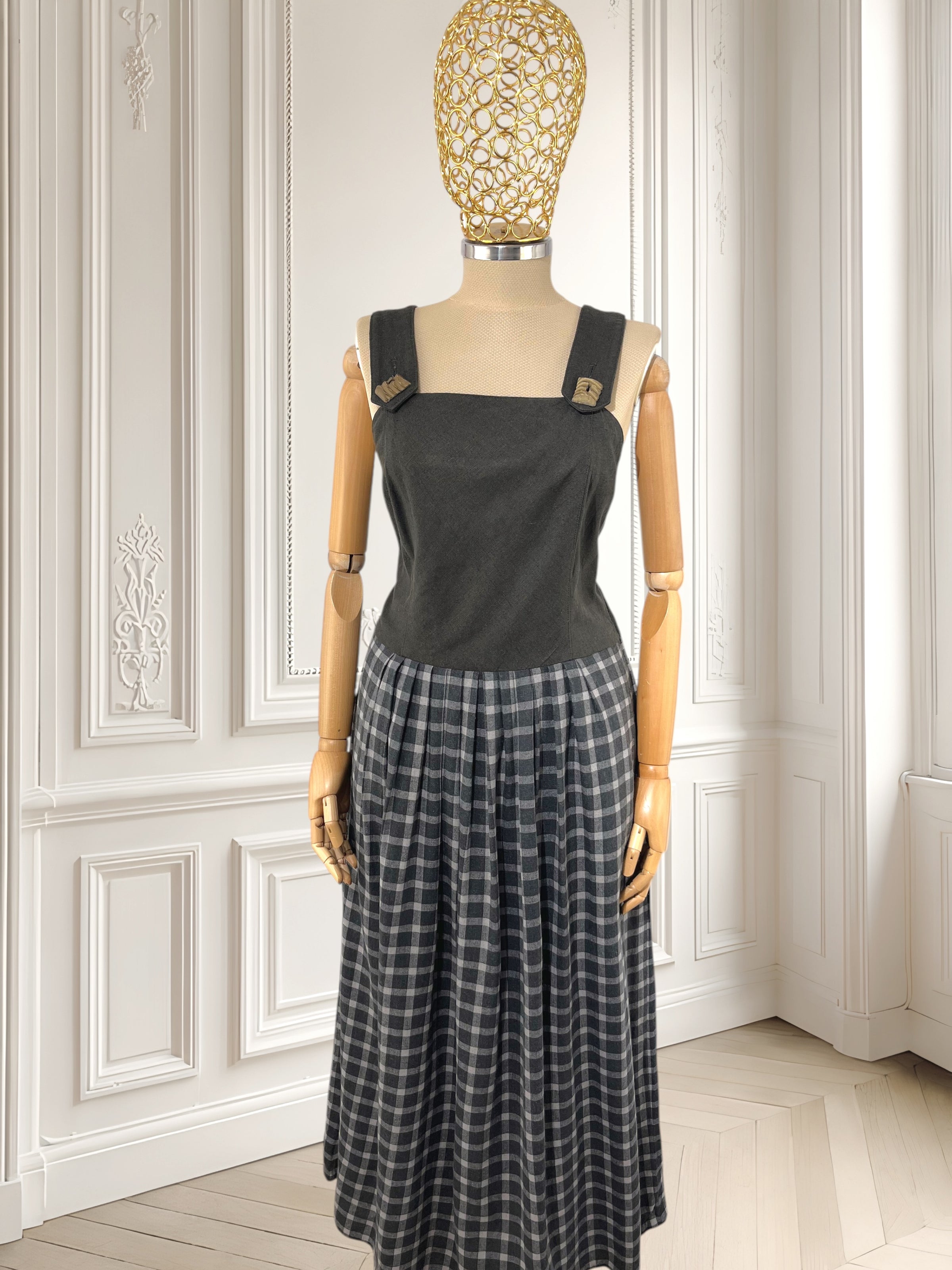 Rochie vintage din bumbac mărimea L