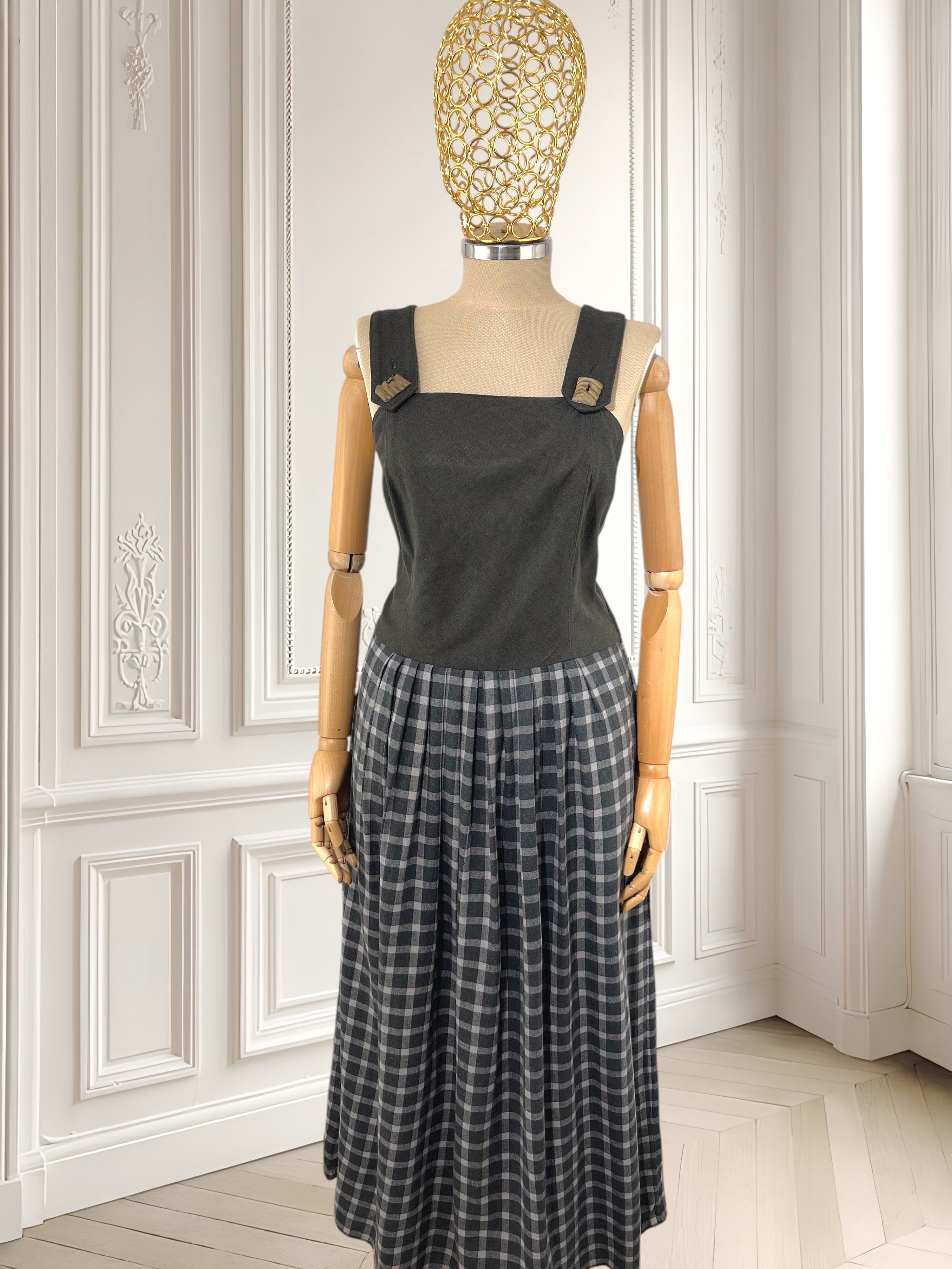 Rochie vintage din bumbac mărimea L