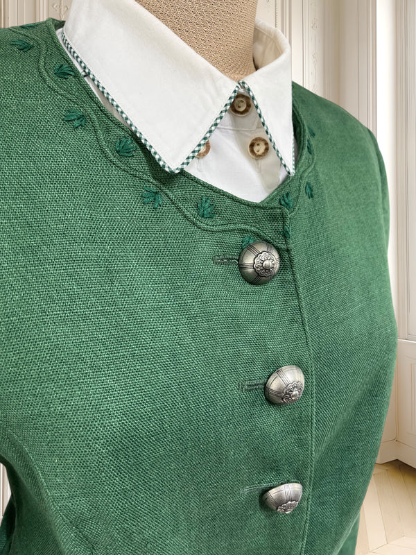 Sacou vintage din in cu nasturi metalici mărimea M