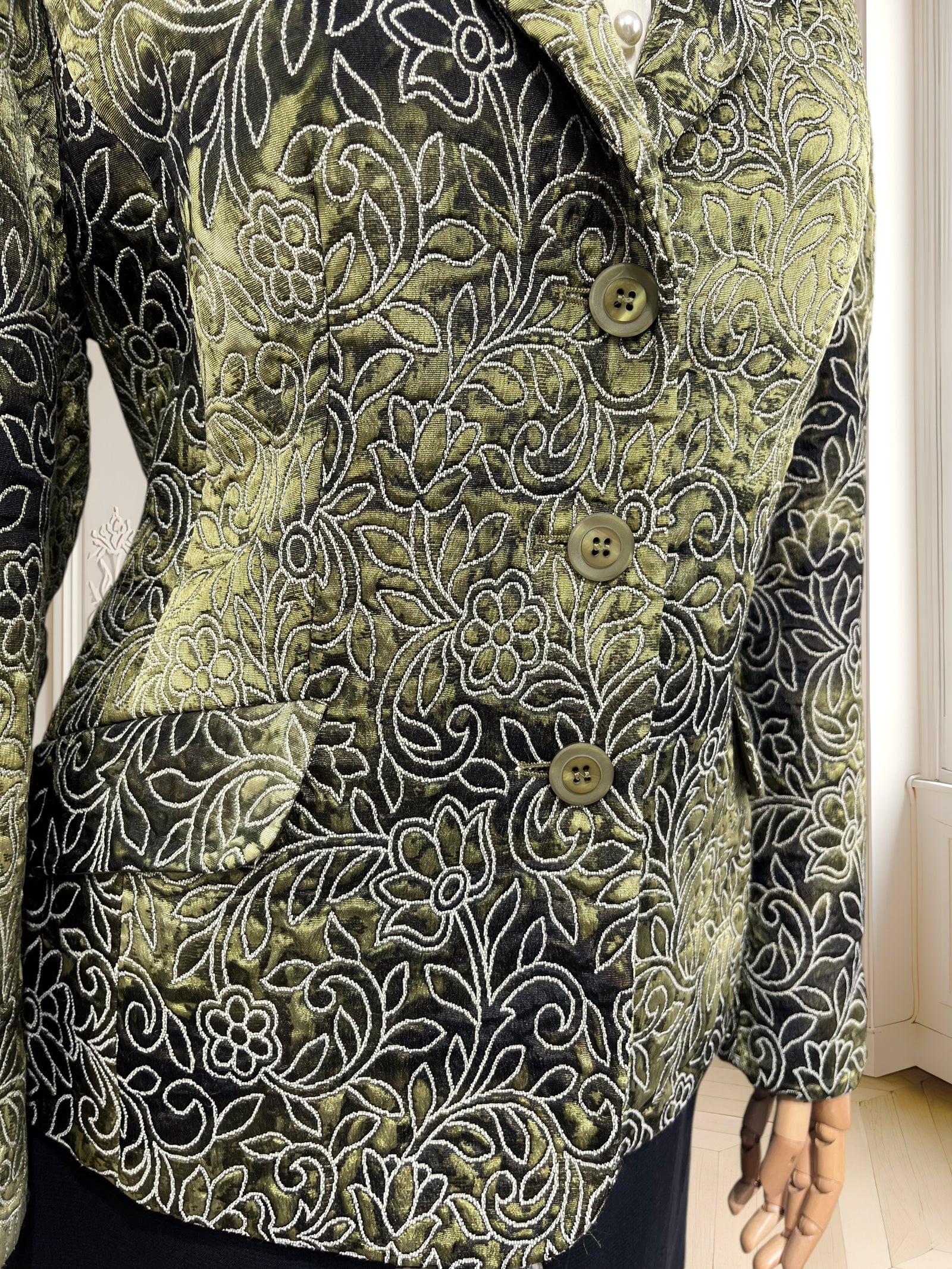 Sacou vintage din brocart mărimea L