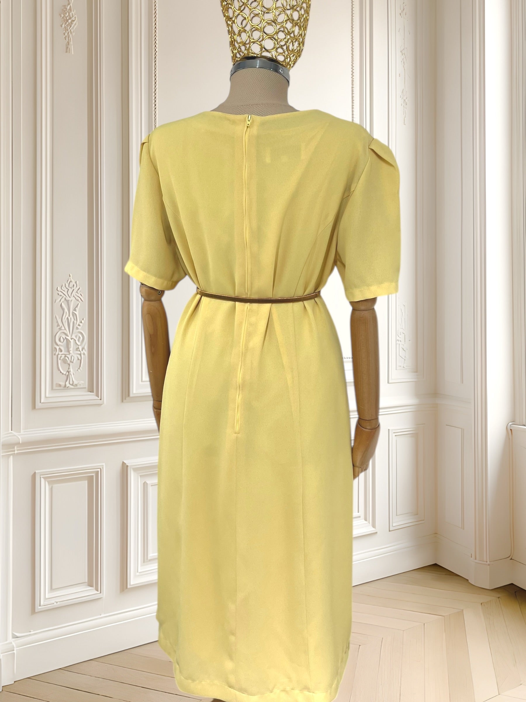 Rochie galbenă din vâscoză mărimea L