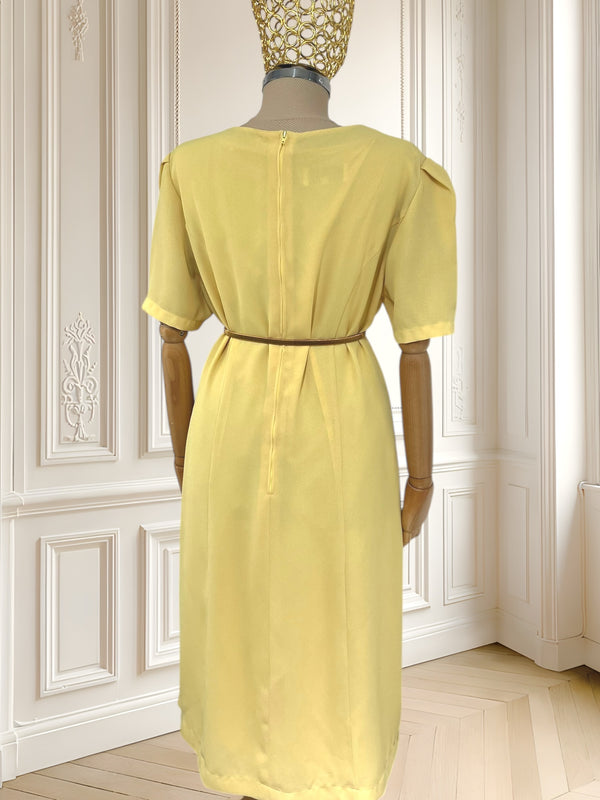 Rochie galbenă din vâscoză mărimea L