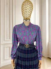 Încarcă imaginea în vizualizatorul Galerie, Cămașă vintage cu print paisley mărimea M
