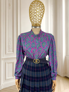 Cămașă vintage cu print paisley mărimea M