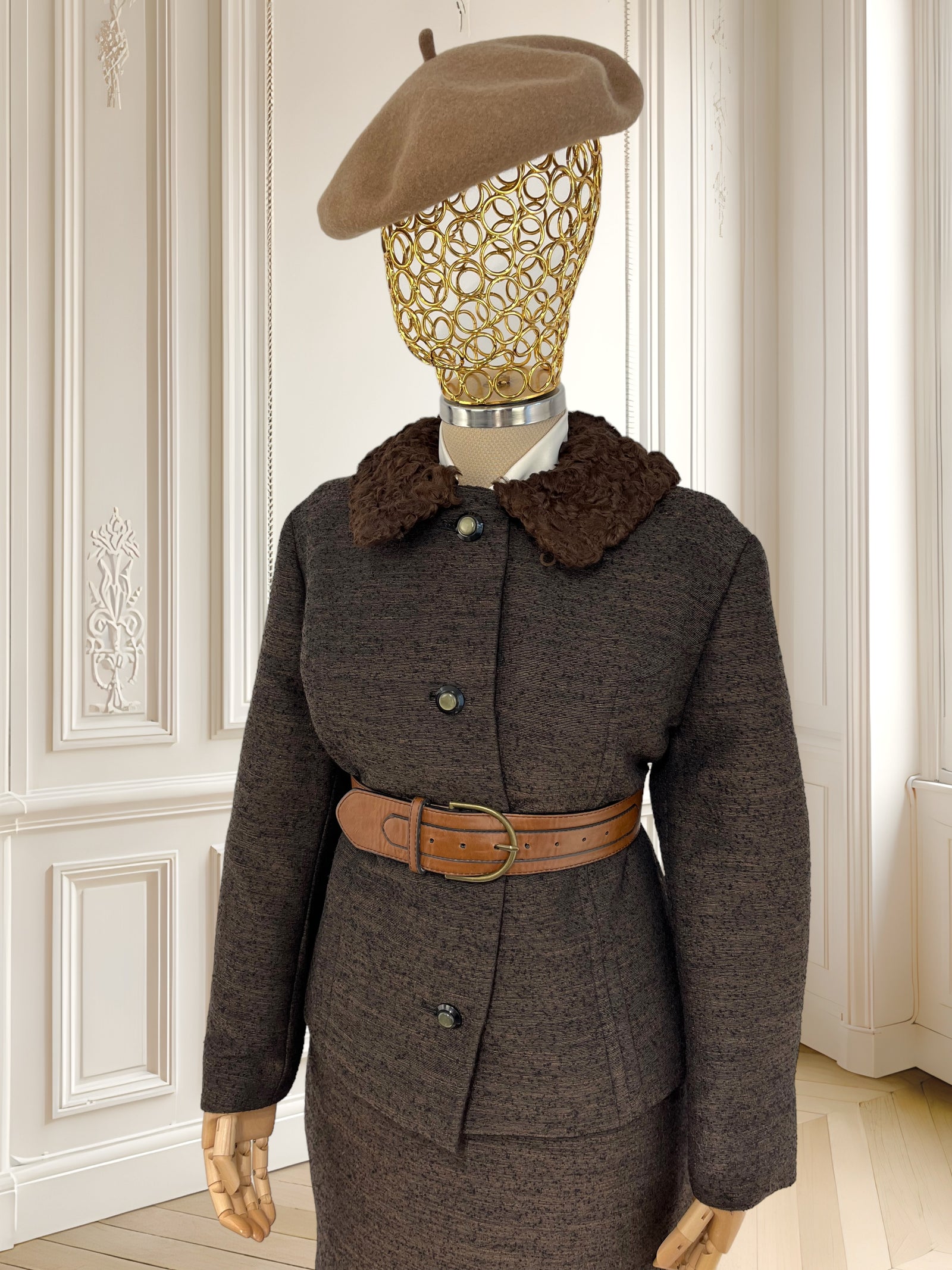 Costum vintage din lână mărimea M