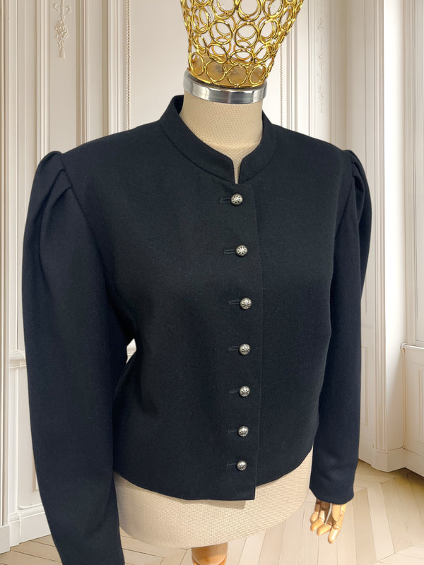 Sacou vintage din lână pură potrivit pentru L/XL