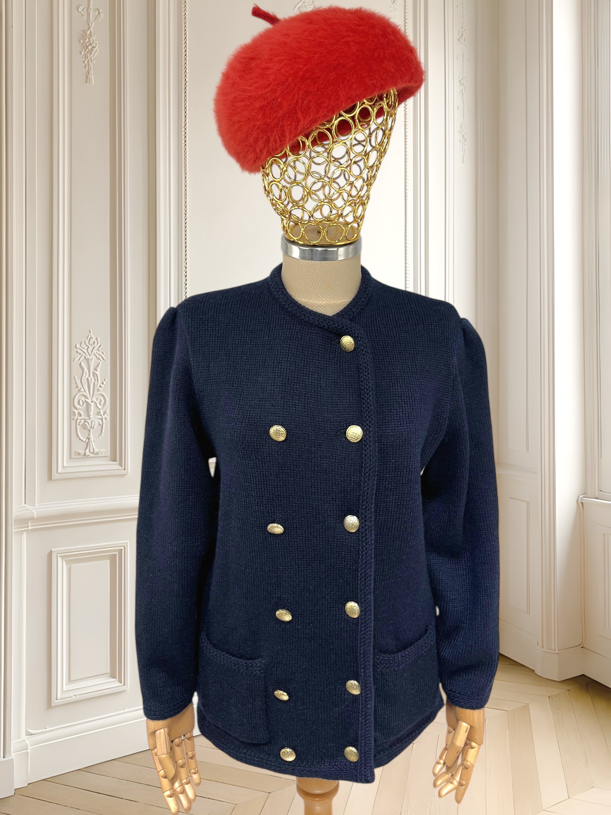 Cardigan vintage din lână pură mărimea M