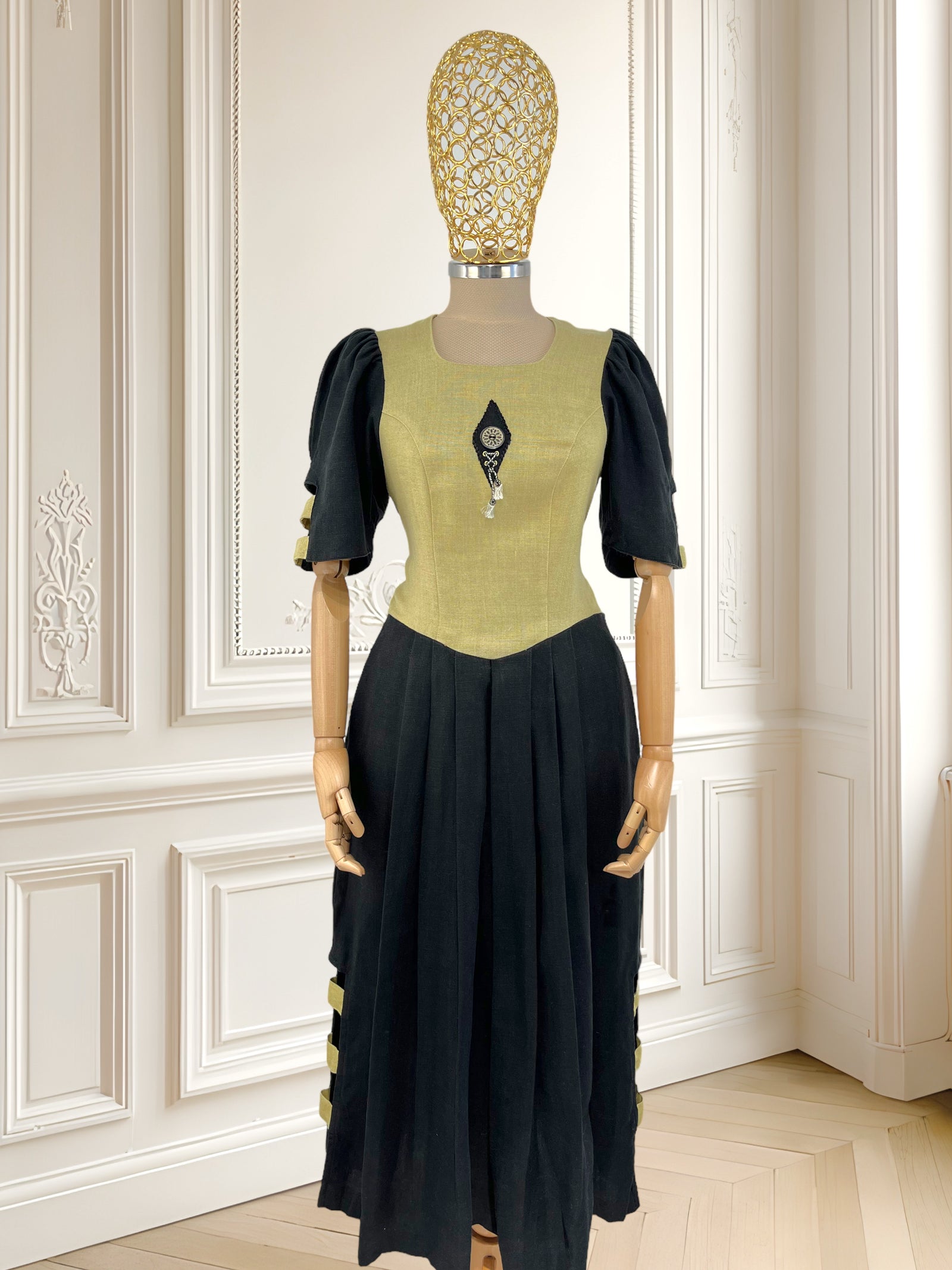 Rochie vintage din in mărimea M
