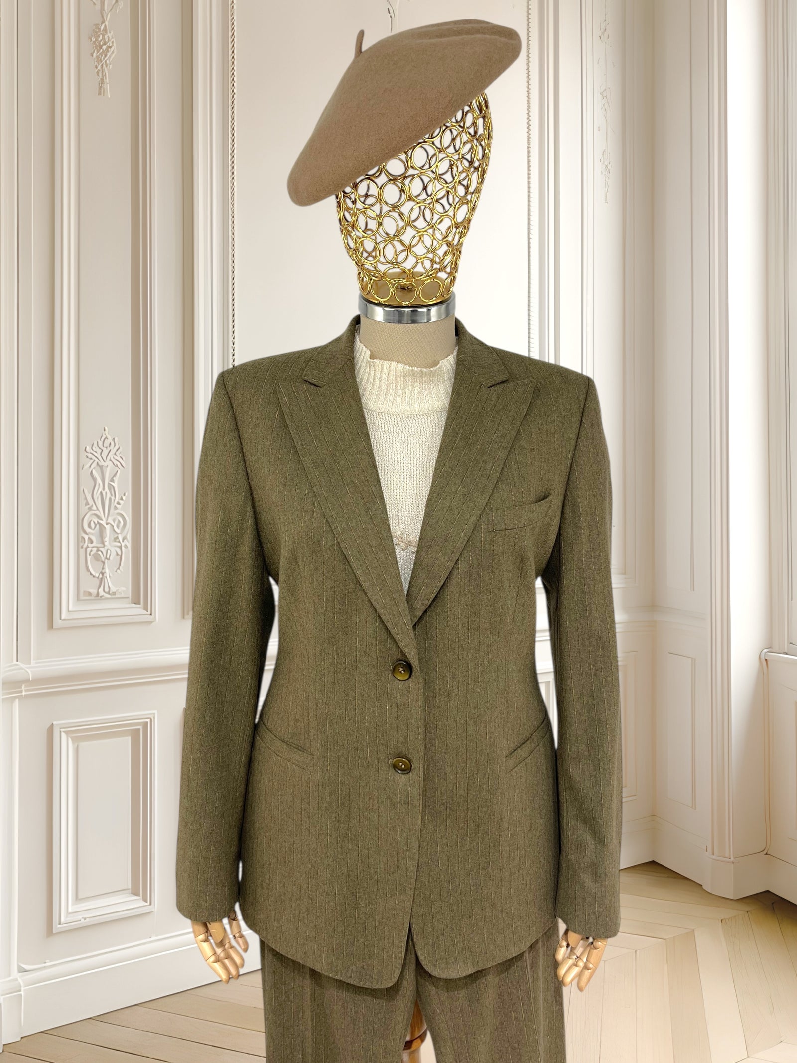 Costum vintage din lână mărimea S