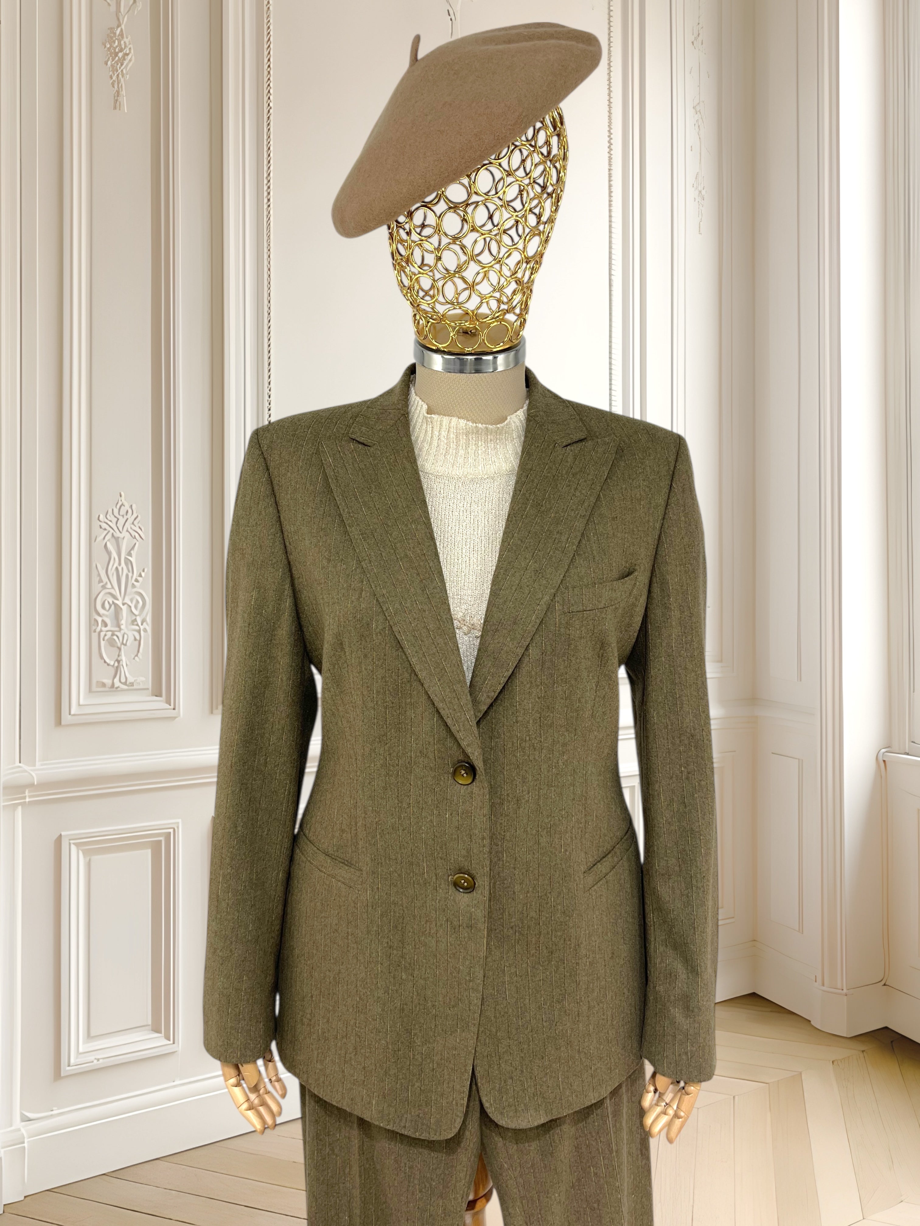 Costum vintage din lână mărimea S