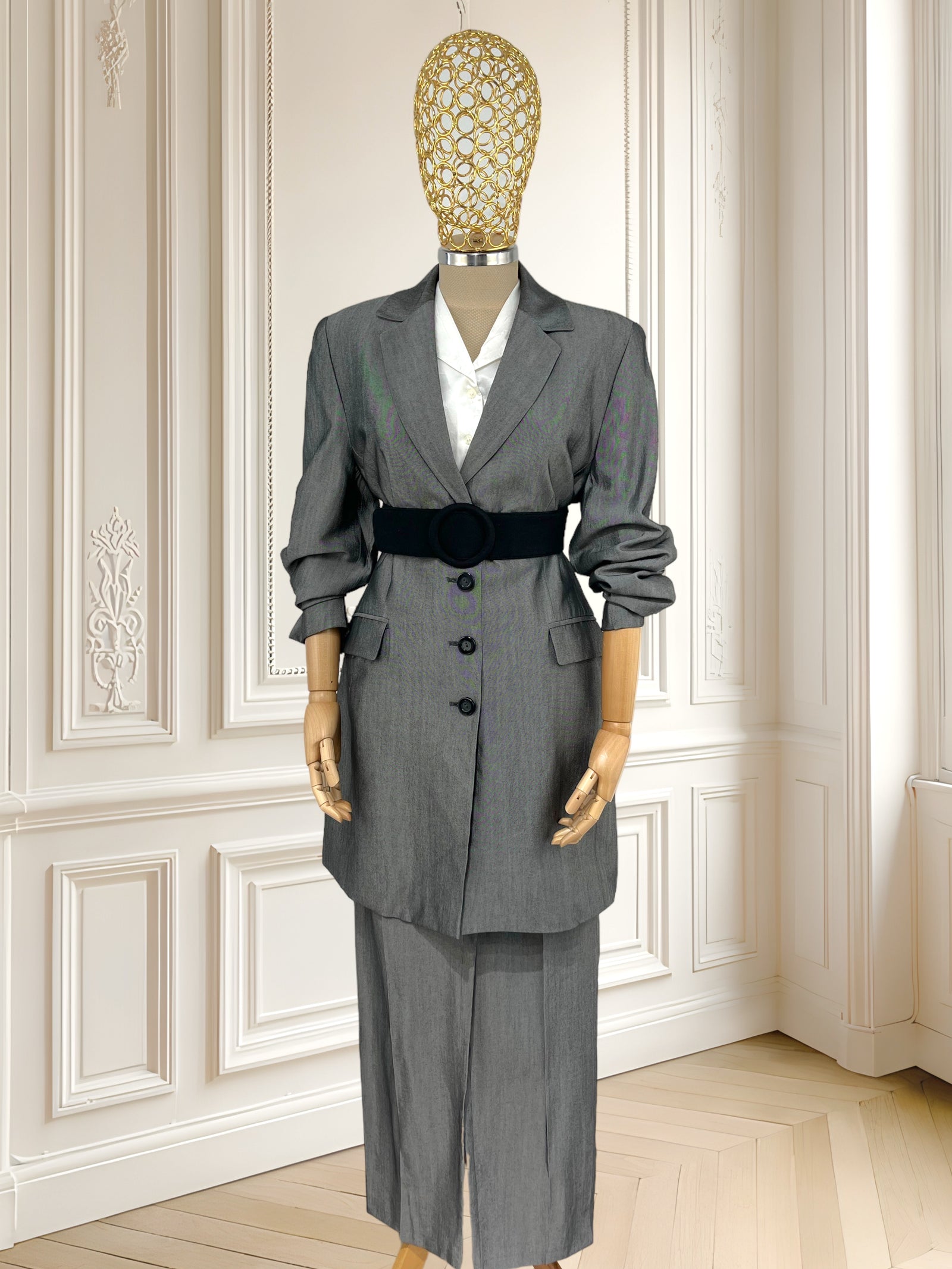 Costum vintage din amestec de lână mărimea M