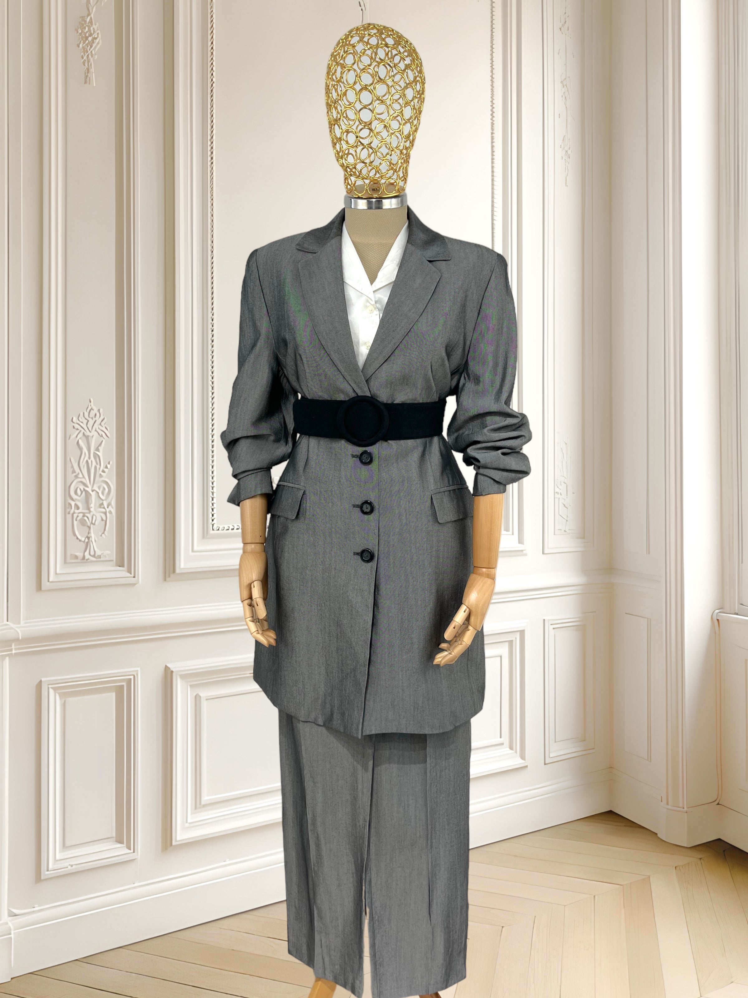 Costum vintage din amestec de lână mărimea M