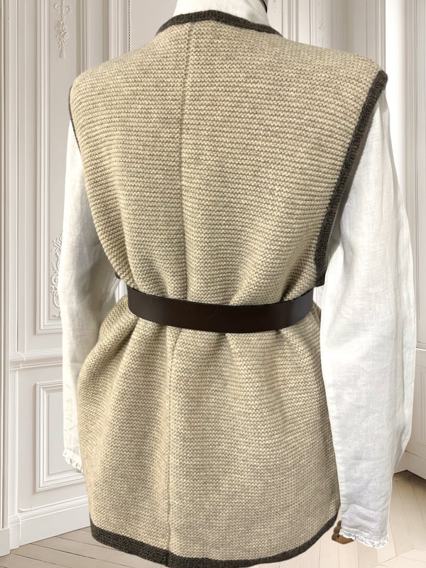 Vestă vintage din lână mărimea L