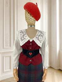 Vestă vintage din lână potrivită pentru L/XL